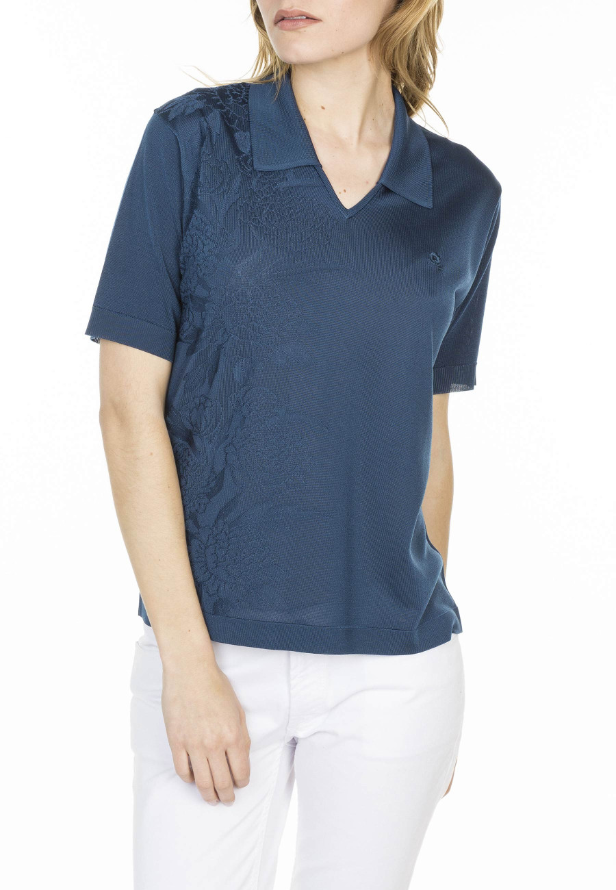 Fil Lumière polo shirt with elbow patches